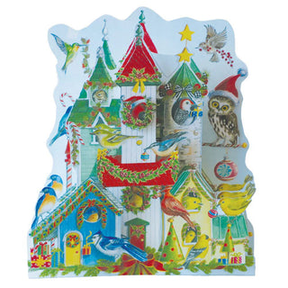 Pop - up 3D Birdhouses Christmas Advent Calendar | Freestanding Advent Calendar