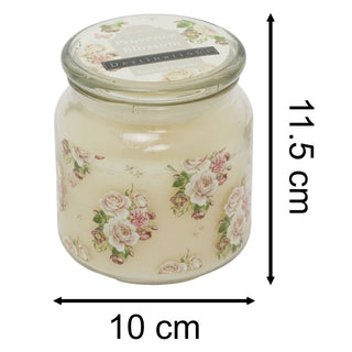 Provence Blossom Scented Candle in Glass Jar with Lid, 11cm Fragrance Candle