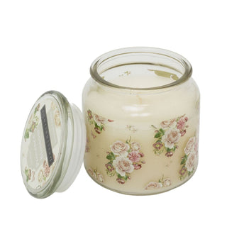 Provence Blossom Scented Candle in Glass Jar with Lid, 11cm Fragrance Candle