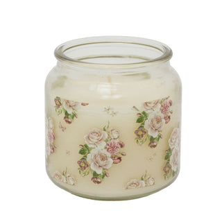 Provence Blossom Scented Candle in Glass Jar with Lid, 11cm Fragrance Candle