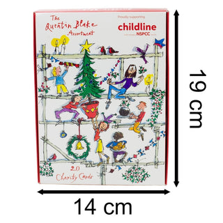 Quentin Blake Charity Christmas Cards | Box of 20 Christmas Cards with 5 Designs