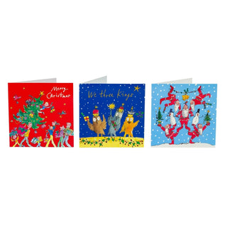 Quentin Blake Charity Christmas Cards | Box of 20 Christmas Cards with 5 Designs