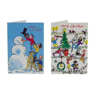 Quentin Blake Charity Christmas Cards | Box of 20 Christmas Cards with 5 Designs