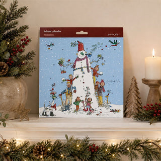 Quentin Blake Snowman Christmas Picture Advent Calendar, 21.3cm 24 Door