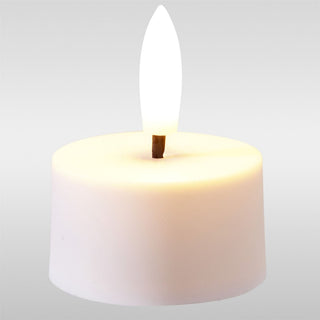 Rechargeable LED Tealights, 4 LED Rechargeable Tealight Candles Flickering Set
