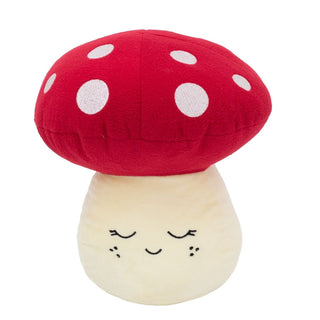 Red Mushroom Door Stop | 1.2kg Door Stopper Smiley Fabric Toadstool Doorstop
