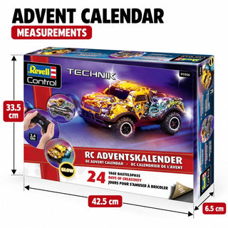 Revell RC Christmas Driver Light Up Car Advent Calendar, 1:22 Scale, 27.5 cm