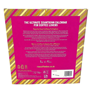 Rise Coffee Advent Calendar 2026, 24 Ground Single-Origin Speciality Coffee
