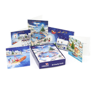 RNLI Charity Christmas Cards | Box of 20 Christmas Cards with 5 Designs