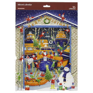 RNLI Lifeboats Christmas Advent Calendar, 24-Door Picture Calendar