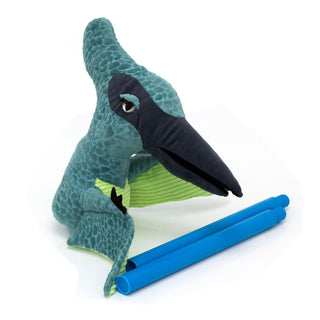 Roaring Pterodactyl Dinosaur Hobby Horse | Kids Dino Riding Toy with Sound 80cm