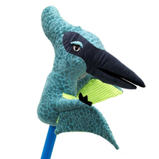 Roaring Pterodactyl Dinosaur Hobby Horse | Kids Dino Riding Toy with Sound 80cm