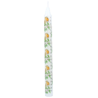 Robin & Holly Advent Countdown Candle | Numbered Christmas Candle Calendar 23cm