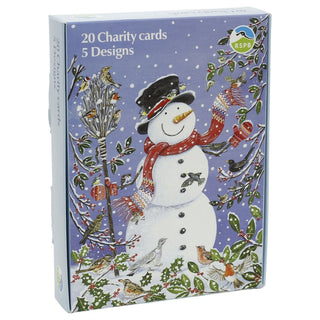 RSPB Charity Christmas Cards Box of 20 Christmas Cards with 5 Designs, Wildlife