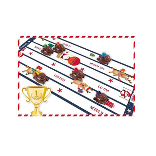 Rudolphs Present Dash Christmas Crackers 6 Family Game Crackers Racing Reindeer