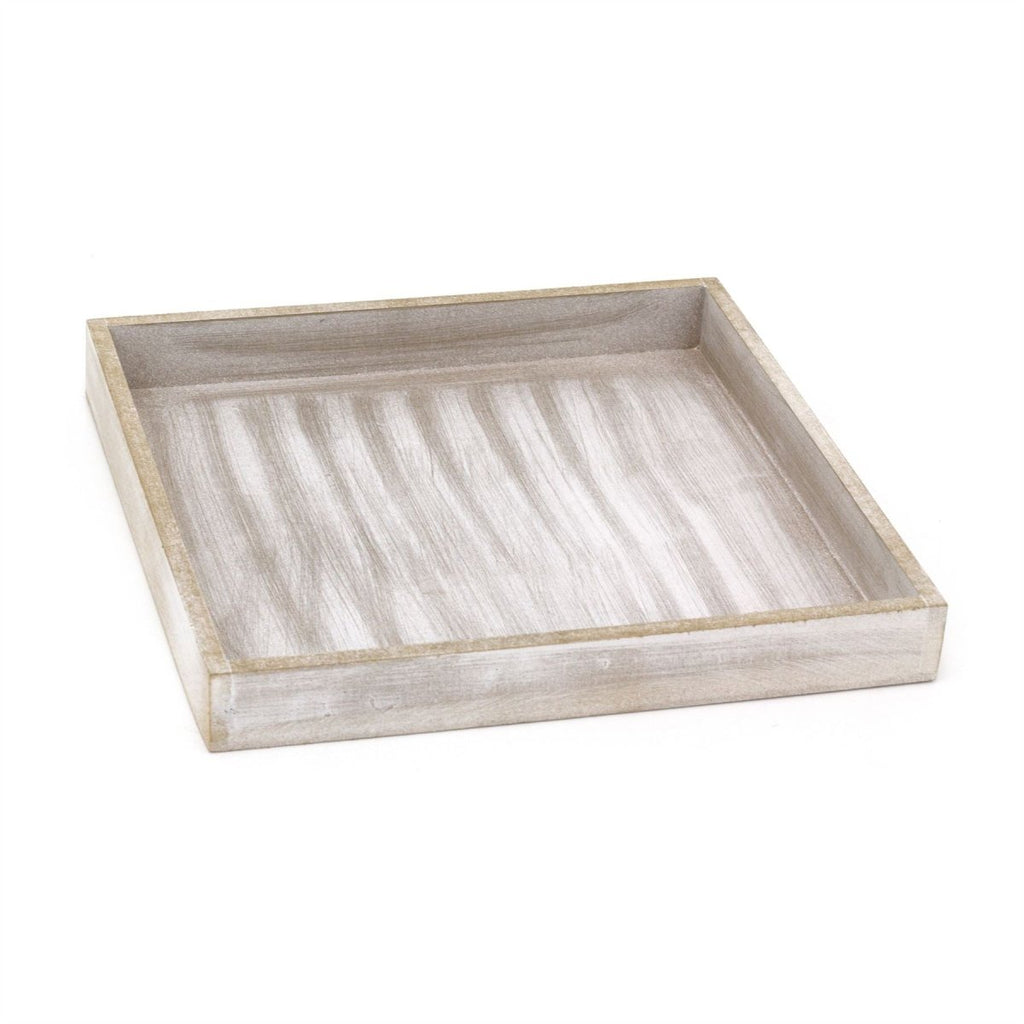 Rustic Grey Wash Wooden Tray | Distressed Grey Display & Jewellery Dis ...