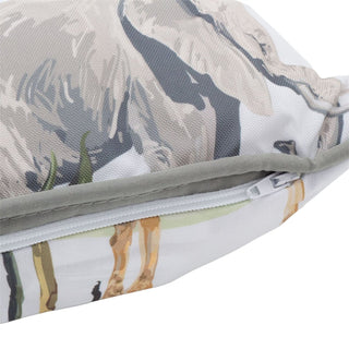 Safari Animal Scatter Cushion, 43x43cm Tropical Tree Sofa Pillow with Cushion