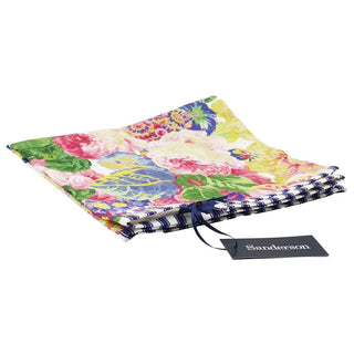 Sanderson - Very Rose & Peony Tea Towel | Floral Cotton Kitchen Tea Towel
