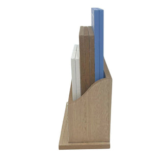 Sandy Beach Perpetual Calendar, 15.5x12cm Nautical Wooden Block Desk Calendar