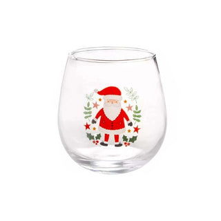 Santa & The Nutcracker Christmas Glasses | Set of 4 Festive Drinks Tumblers