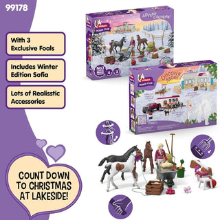 Schleich Horse Club Toy Advent Calendar, Horse Advent Calendar 2025, 34 Pieces