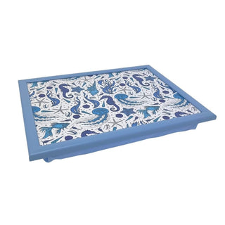 Sea Life Lap Tray with Bean Bag Cushion, 44x34cm Nautical Padded Laptray