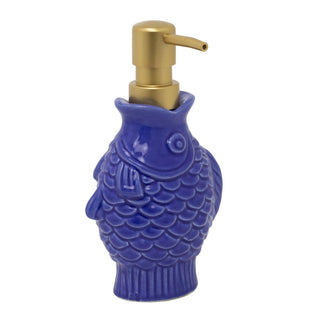 Seashore Fish Shaped Soap Dispenser | Nautical Bathroom Hand Soap Dispenser