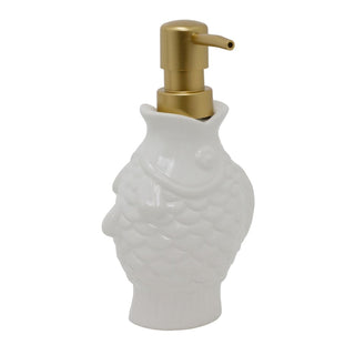 Seashore Fish Shaped Soap Dispenser | Nautical Bathroom Hand Soap Dispenser