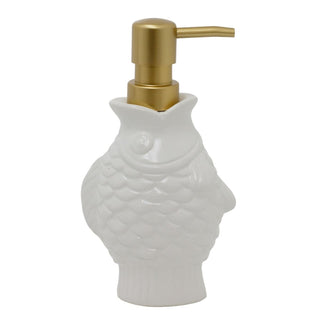 Seashore Fish Shaped Soap Dispenser | Nautical Bathroom Hand Soap Dispenser