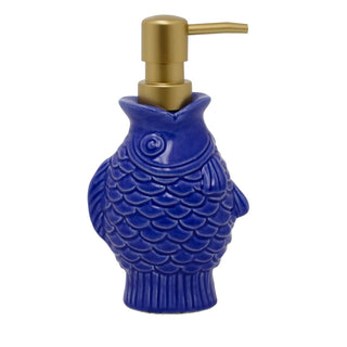 Seashore Fish Shaped Soap Dispenser | Nautical Bathroom Hand Soap Dispenser