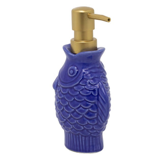 Seashore Fish Shaped Soap Dispenser | Nautical Bathroom Hand Soap Dispenser