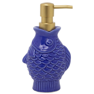 Seashore Fish Shaped Soap Dispenser | Nautical Bathroom Hand Soap Dispenser