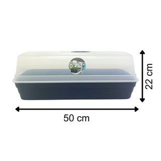 Seed Tray Propagator with Lid, 50x22cm Seed Starter Tray with Lid for Plants