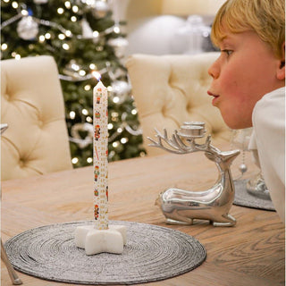 Set of 2 The Nutcracker Advent Dinner Candles | Christmas Advent Candles - 25cm