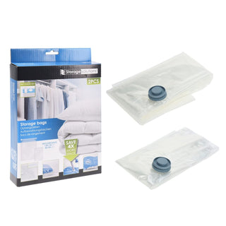 Set Of 2 Vacuum Pack Bags | Airtight Storage For Clothes, Duvets & Travel
