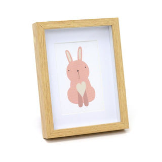 Set of 3 Kids Framed Animal Pictures Children's 3 Piece Animal Wall Art - 22x17cm