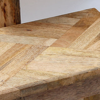 Set of 3 Marquet Wooden Nesting Tables | 3 Vintage Style Parquet Side Tables