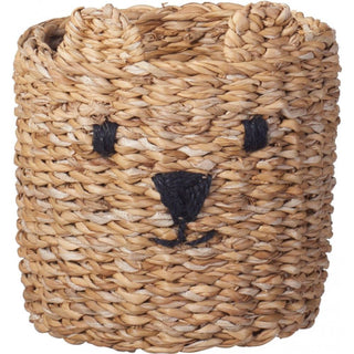 Set of 3 Seagrass Teddy Bear Baskets | Cute & Practical Toy Storage for Kids