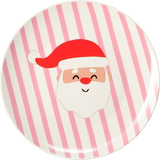 Set of 4 Christmas Ceramic Plates | Fun Festive Design for Snacks, Desserts & Santa’s Treats | Bright Christmas Tableware - 20cm