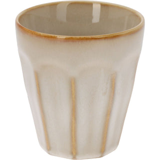 Set of 4 Reactive Glaze Tumbler Mugs, 250ml Multi Colour Stoneware Coffee Cups