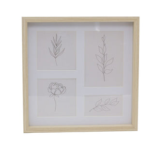 Set of 5 Gallery Photo Frames | Wooden Multi - Size Picture Frame Collection