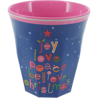 Set of 6 Children's Christmas Beaker | Festive Kids Cup with Christmas Character Design | Plastic Tumbler - 290ml