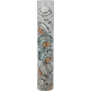 Set of 6 Small Pastel Jingle Bells | Christmas Tree Hanging Ornaments - 4cm