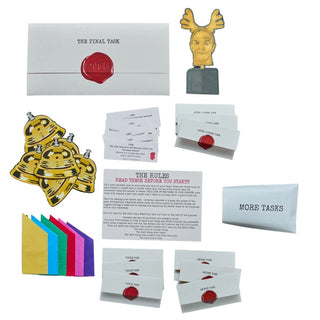 Set of 6 Taskmaster Christmas Crackers, 2026 Festive Party Game with 38 Tasks