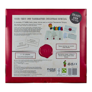 Set of 6 Taskmaster Christmas Crackers, 2026 Festive Party Game with 38 Tasks