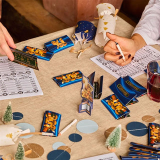 Set of 6 The 1% Club Christmas Crackers, 30cm Quiz Game with 30 Questions