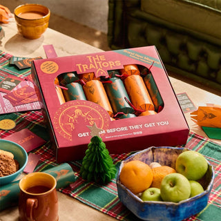 Set of 6 Traitors Christmas Crackers, 2026 Secret Role Party Game