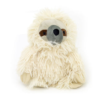 Shaggy Sloth Doorstop | Sloth Shaped Door Stop Fabric Animal Doorstop - Cream