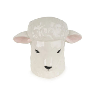 Sheep Utensil Holder, 17cm Ceramic 3D Animal Kitchen Utensil Jar Storage Pot