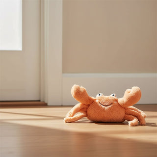 Shelly Crab Door Stop, 1.4kg Orange Crab Nautical Coastal Door Stop - 28cm